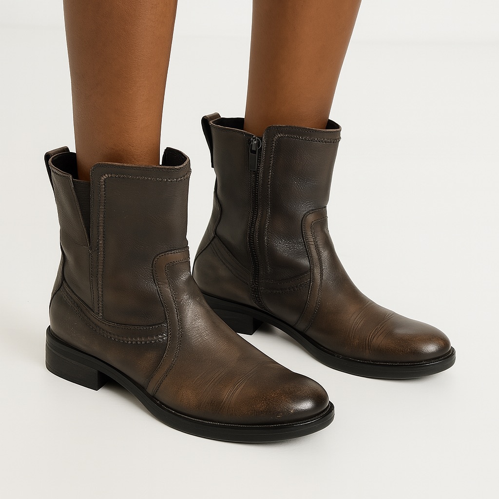 Bussola Trapani Tyson Dakota Carbon Ankle Boots Eu Size Us 9.5